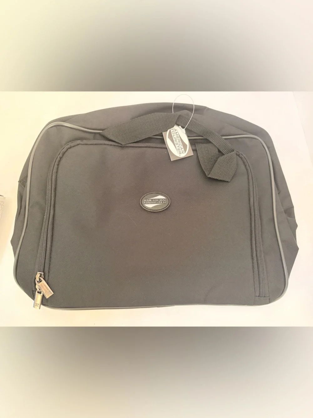 American Tourister Black Laptop Briefcase with Front Pocket